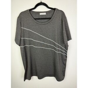 Miss Fortune‎ Women Gray Short Sleeve T-Shirt 3XL